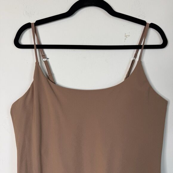 Abercrombie & Fitch Large Tall Traveler Mini Skort Dress Brown Athletic Lounge - Picture 3 of 10